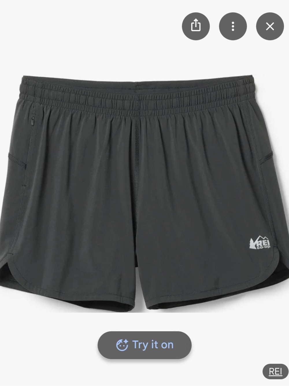 REI Black Women's Athletic Running Shorts